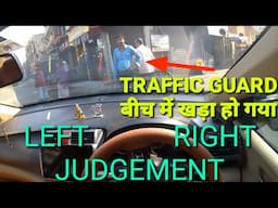 Perfect left side judgement in car on turn| Right side judgement in narrow road|@rahul_arora