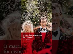 Is marriage a preparation for divorce?  #Relationships #Marriage #ModernLove