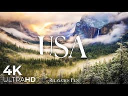 USA 4K - Stunning Scenic Relaxation Film with Peaceful Music - Video Nature Ultra HD