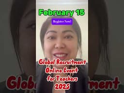 Join SCHROLE on February 15 for Schrole's next Online Global Teaching Recruitment Event!