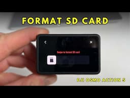 Format SD Card in DJI Osmo Action 5 4 Pro in 30s