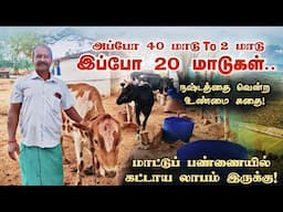 40 மாடு to 2 மாடு இப்போ 20 மாடுகள் | நஷ்டத்தில் இருந்து மீண்டவரின் வெற்றி கதை