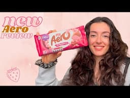 they made a STRAWBERRY flavour?? - new Aero strawberry chocolate review