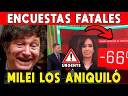 🚨 MILEI LOS ANIQUILÓ 🔥 ENCUESTAS LOS ENTIERRAN: CRISTINA KIRCHNER -66% IMAGEN, FIN KIRCHNERISMO