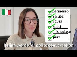 5 essential Italian words to be polite in conversation (Sub)