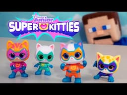 Super Kitties Disney Junior TOYS!! Figures Gift Pack! Puppet Steve