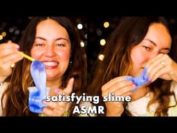 slime ASMR satisfying sounds, extra gooey, ear tingly sounds that will get you quivering!