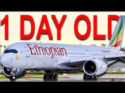 BRAND NEW AIRPLANE with ETHIOPIAN Airlines BUSINESS CLASS on the A350-1000