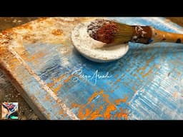 Unbelievable Marble Dust Painting Hack ~ Stunning Textures You Need to Tryin 2025! 🎨✨