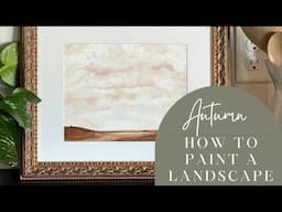 How to Paint a Stunning Autumn Landscape 🍁 | Step-by-Step Guided Painting Lesson