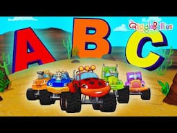 Learn Alphabets with Monster Trucks | Nursery Rhymes - GiggleBellies