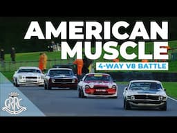 🇺🇸 4-way V8 American muscle battle | Boss Mustangs vs Camaros 🇺🇸