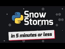 Terminal Snowstorm With Python in 5 Minutes or Less