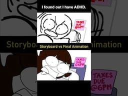 Storyboard vs Animation: I have ADHD (shot 1)