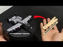 A-10 Thunderbolt warthog | making airplane model at home