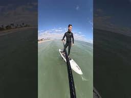 SUP foiling with a DW board