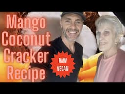 Sweet Crunchy Raw Vegan Crackers; Mango Coconut Treat