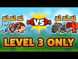 Super Auto Pets but we can only use LEVEL 3 PETS