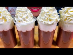 ASMR CHOCOLATE PUDDING + WHIPPED CREAM MUKBANG MASSIVE Eating Sounds