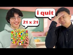 Pranking a beginner's Rubik's cube Teacher