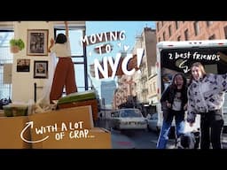 THE NYC MOVING VLOG! move-in to our apartment with us!