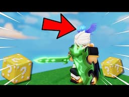 Using Zephyr + Whisper in Lucky Block.. It's OVERPOWERED (Roblox Bedwars)