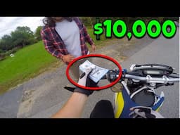 Giving Homeless Man $10,000