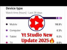 Yt Studio Device Type New Update 2025🔥🔥 नोंथांनि Video खौ  Audiance आ बबे बबे Device आव नायो