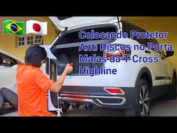 Colocando Protetor Anti Riscos no Porta Malas da T-CROSS  HiGHLiNE