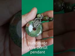 Handmade Wire Wrapped Stone pendant. Handmade Wire jewelry #jewelry