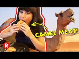 I ate a CAMEL burger in Abu Dhabi