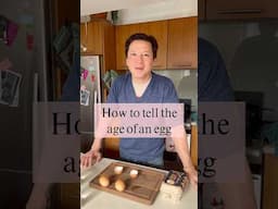 Here’s how to tell the age of an egg.