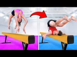 MEN TRY HARDEST WOMENS GYMNASTICS SKILLS!