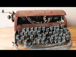 Restoration of an Old Rusty Typewriter (Remington)