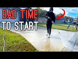 Best Time To Start A Pressure Washing Business ($575 Job Recap)