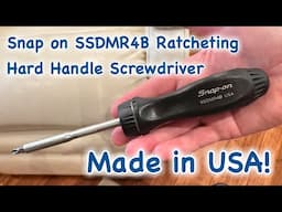 Snap on SSDMR4B Ratcheting Hard Handle Screwdriver USA