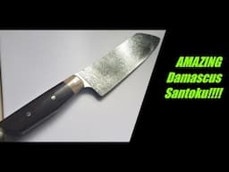 Bladesmithing - Hand Forged Damascus Santoku start to finish