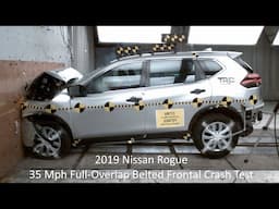 2019 Nissan Rogue 35 Mph Full-Overlap Belted Frontal Crash Test (THOR Dummy Assessment)