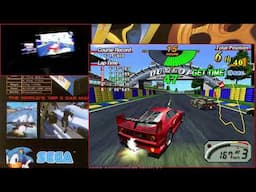 Sega Le Mans 24 -  2 Screen Wheel Cam (Ferrari F40)