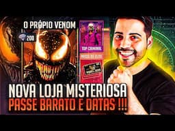 CORRE! LOJA MISTERIOSA DO VENON E PASSE BARATO COM DATA! DIMAS DE GRAÇA E NOVIDADES FREE FIRE