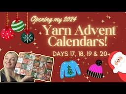 Yarn Advent Calendar Opening!🧶 Days 17, 18, 19 & 20 + A Sparkly Hat!