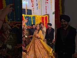 Phoolon Ki Barsat On Our Dulhan #shorts #trending #youtubeshorts #haldi #ceremony #marriage #fun