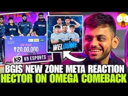 HECTOR On Omega Comeback #2 In ESL ✅ BGIS New Zone Meta 😱 New Org New Player New Lineup 🔥Kiwos yt