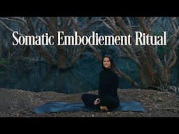 Somatic Embodiment to release stuck energy and drop into presence | tapping, body sweeps, bouncing