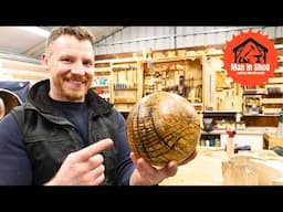 Perfect Wooden Sphere. Trying Out The New Arbortech SpheroPlane