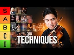 Ranking ALL Violin TECHNIQUES [Difficulty Tier List]