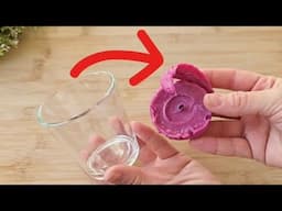 Remove candle wax from a glass with a SIMPLE trick 💥 (GENIUS)