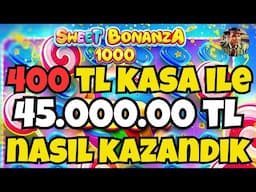 SWEET BONANZA 1000 YENİ OYUN 🍭 400TL KÜÇÜK KASA İLE NASIL KATLANIR ? MAX WİN  GİBİ REKOR GELDİ !