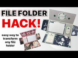 EASIEST FOLIO DIY EVER!!  Great Gift Idea TOO!  File Folder Folio