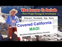 Income for Covered California, Modified AGI Sources